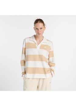 Koszulka damska New Balance WT53522DLA – beżowa ze sklepu New Balance Poland w kategorii Bluzki damskie - zdjęcie 185752663