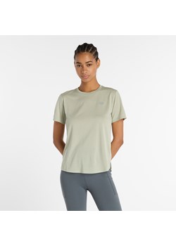 Koszulka damska New Balance WT41253GSH – zielona ze sklepu New Balance Poland w kategorii Bluzki damskie - zdjęcie 185752814