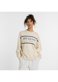 Bluza damska New Balance WT51923LIN – beżowa ze sklepu New Balance Poland w kategorii Bluzy damskie - zdjęcie 185753120
