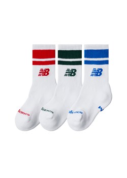 Skarpety dziecięce New Balance LAS51253WT – białe ze sklepu New Balance Poland w kategorii Skarpetki dziecięce - zdjęcie 185753334