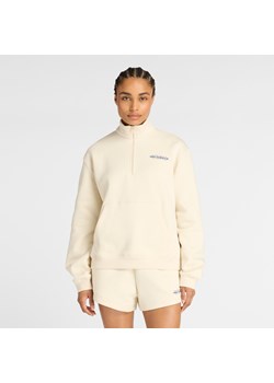 Bluza damska New Balance WT53513LIN – beżowa ze sklepu New Balance Poland w kategorii Bluzy damskie - zdjęcie 185753494