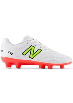 Korki dziecięce New Balance 442 ACADEMY JNR FG V2 JS43FIB2 – białe ze sklepu New Balance Poland w kategorii Buty sportowe dziecięce - zdjęcie 185753800