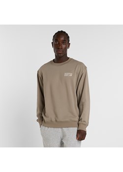 Bluza męska New Balance MT41547DOK – beżowa ze sklepu New Balance Poland w kategorii Bluzy męskie - zdjęcie 185753994