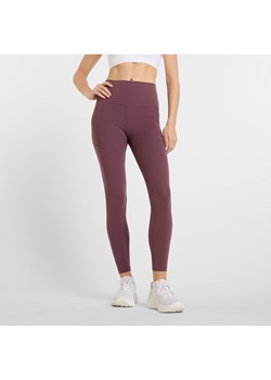 Legginsy damskie New Balance WP51124FDP – bordowe ze sklepu New Balance Poland w kategorii Spodnie damskie - zdjęcie 185754021