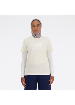 Koszulka damska New Balance WT41502LIN – beżowa ze sklepu New Balance Poland w kategorii Bluzki damskie - zdjęcie 185754081