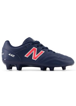 Korki dziecięce New Balance 442 ACADEMY JNR FG V2 JS43FMP2 – granatowe ze sklepu New Balance Poland w kategorii Buty sportowe dziecięce - zdjęcie 185754222