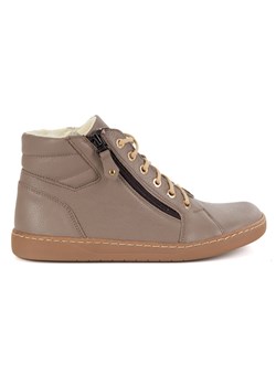 Damskie skórzane buty zimowe barefoot minimalistyczne model 1293 cappucino ze sklepu butyolivier w kategorii Półbuty damskie - zdjęcie 185755523