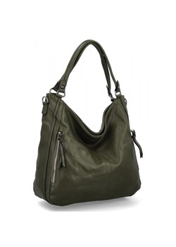 Uniwersalna Torebka Damska XL Na Co Dzień firmy Hernan HB0379 Khaki ze sklepu PaniTorbalska w kategorii Torby Shopper bag - zdjęcie 185756334
