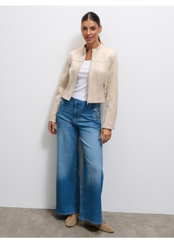 Mohito - Jeansy wide leg petite - niebieski ze sklepu Mohito w kategorii Jeansy damskie - zdjęcie 185758093