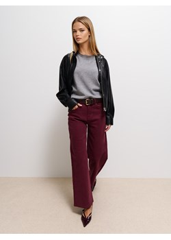 Mohito - Jeansy wide leg petite - mahoń ze sklepu Mohito w kategorii Jeansy damskie - zdjęcie 185758113