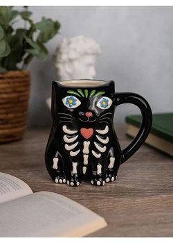 Sinsay - Kubek z motywem halloweenowym - czarny - id: 098GI-99X - marki Sinsay - 185758924 Sinsay - Kubek z motywem halloweenowym - czarny ze sklepu Sinsay w kategorii Kubki - zdjęcie 185758924