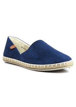 Espadryle damskie z wyciętą cholewką - N.E.W.S. 20TX02-2416, granatowe ze sklepu ulubioneobuwie w kategorii Espadryle damskie - zdjęcie 185759073