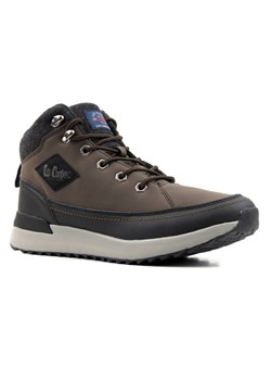 Ciepłe trzewiki męskie na grubej podeszwie - LEE COOPER LCJ-21-01-0532M, brązowe ze sklepu ulubioneobuwie w kategorii Buty zimowe męskie - zdjęcie 185759111