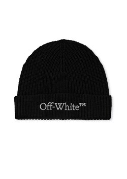 OFF-WHITE Wełniana czapka Bookish ze sklepu Gomez Fashion Store w kategorii Czapki zimowe męskie - zdjęcie 185759242