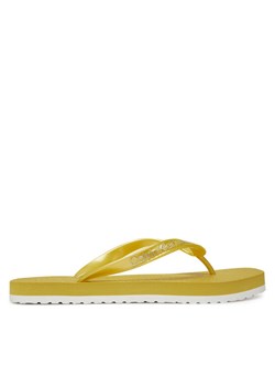 Japonki Calvin Klein Jeans Thong+ Tpu Metallic YW0YW01720 Żółty ze sklepu eobuwie.pl w kategorii Klapki damskie - zdjęcie 185760161