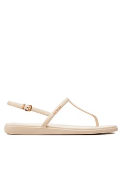 Sandały Crocs Miami Thong Sandal 209793 Beżowy ze sklepu eobuwie.pl w kategorii Sandały damskie - zdjęcie 185760170