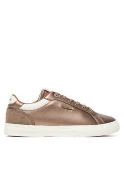 Sneakersy Pepe Jeans Kenton Glam W PLS300005 Złoty ze sklepu eobuwie.pl w kategorii Buty sportowe damskie - zdjęcie 185760241