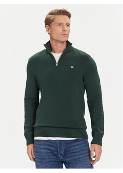 Gant Sweter 8030170 Zielony Regular Fit ze sklepu MODIVO w kategorii Swetry męskie - zdjęcie 185761100