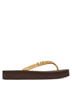 MICHAEL Michael Kors Japonki Zaza 40S5ZAFA1B Złoty ze sklepu MODIVO w kategorii Klapki damskie - zdjęcie 185761104
