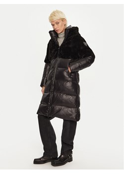 Blauer Płaszcz zimowy 24WBLDK02556 Czarny Regular Fit ze sklepu MODIVO w kategorii Kurtki damskie - zdjęcie 185761121
