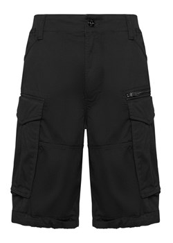 G-Star Raw Szorty materiałowe Rovic Zip D08566-5126-990 Czarny Relaxed Fit ze sklepu MODIVO w kategorii Spodenki męskie - zdjęcie 185761150