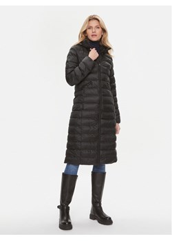 Tommy Hilfiger Płaszcz zimowy Global Stripe WW0WW39863 Czarny Regular Fit ze sklepu MODIVO w kategorii Płaszcze damskie - zdjęcie 185761262