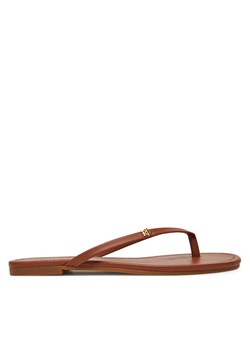 LAUREN RALPH LAUREN Japonki Raquel 802953931006 Brązowy ze sklepu MODIVO w kategorii Klapki damskie - zdjęcie 185761284