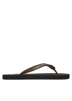 Calvin Klein Jeans Japonki Beach Sandal Transparent Tpu YW0YW01829 Czarny ze sklepu MODIVO w kategorii Klapki damskie - zdjęcie 185761543