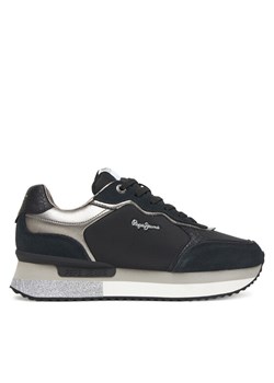 Pepe Jeans Sneakersy Rusper Glam W PLS600008 Czarny ze sklepu MODIVO w kategorii Buty sportowe damskie - zdjęcie 185761673