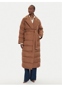 PINKO Płaszcz zimowy Taccuino 103829 A0L5 Brązowy Regular Fit ze sklepu MODIVO w kategorii Kurtki damskie - zdjęcie 185761694