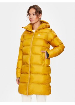 Haglöfs Płaszcz zimowy Long Mimic 605413 Żółty Regular Fit - id: 0000300681435 - marki Haglöfs - 185761714 Haglöfs Płaszcz zimowy Long Mimic 605413 Żółty Regular Fit ze sklepu MODIVO w kategorii Płaszcze damskie - zdjęcie 185761714