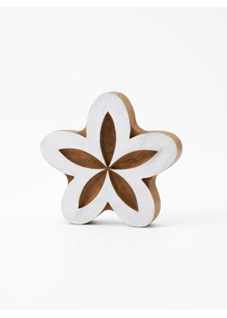 Samimi Stempel &quot;Flower&quot; w kolorze jasnobrązowo-białym - 9 x 9 cm ze sklepu Limango Polska w kategorii Zabawki - zdjęcie 185766302