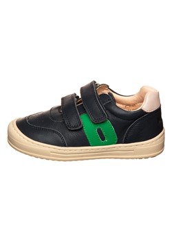 bisgaard Skórzane sneakersy w kolorze zielono-czarnym ze sklepu Limango Polska w kategorii Buty sportowe dziecięce - zdjęcie 185767151