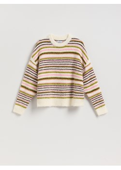 Reserved - Sweter w paski - wielobarwny ze sklepu Reserved w kategorii Swetry damskie - zdjęcie 185767551