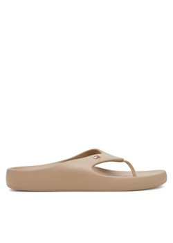 Tommy Hilfiger Japonki Th Comfort Beach Sandal FW0FW08522 Beżowy ze sklepu MODIVO w kategorii Klapki damskie - zdjęcie 185768274
