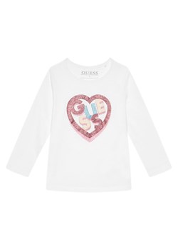 Guess Bluzka K5BI12 J1314 Biały Regular Fit ze sklepu MODIVO w kategorii Bluzki dziewczęce - zdjęcie 185768312