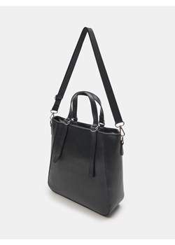 Sinsay - Torebka shopper z imitacji skóry - czarny ze sklepu Sinsay w kategorii Torby Shopper bag - zdjęcie 185769501
