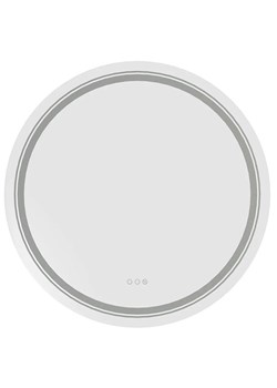 Nowoczesne okrągłe lustro z oświetleniem LED  H1-Z74 ze sklepu Edinos.pl w kategorii Lustra - zdjęcie 185770632