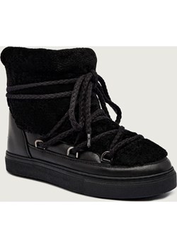 INUIKII Skórzane śniegowce CURLY | z dodatkiem wełny ze sklepu Gomez Fashion Store w kategorii Śniegowce damskie - zdjęcie 185771240