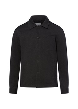 Lindbergh Koszula męska Mężczyźni Regular Fit szary jednolity ze sklepu vangraaf w kategorii Kurtki męskie - zdjęcie 185777563