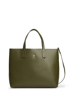 Tommy Hilfiger Damska torba na ramię Kobiety Sztuczne włókno oliwkowy jednolity ze sklepu vangraaf w kategorii Torby Shopper bag - zdjęcie 185777683