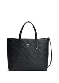 Tommy Hilfiger Damska torba na ramię Kobiety Sztuczna skóra czarny jednolity ze sklepu vangraaf w kategorii Torby Shopper bag - zdjęcie 185777684