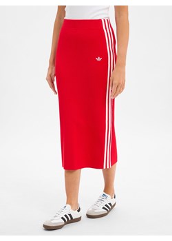 adidas Originals Damska spódnica z dzianiny Kobiety czerwony jednolity ze sklepu vangraaf w kategorii Spódnice - zdjęcie 185777713