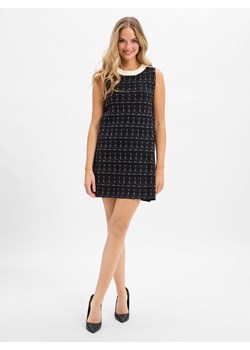 Liu Jo Collection Damska sukienka z dzianiny Kobiety Bawełna czarny wzorzysty ze sklepu vangraaf w kategorii Sukienki - zdjęcie 185777720