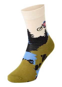Happy Socks Skarpety Mężczyźni Bawełna écru wzorzysty ze sklepu vangraaf w kategorii Skarpetki męskie - zdjęcie 185777791