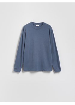 Reserved - Bawełniany longsleeve - granatowy ze sklepu Reserved w kategorii T-shirty męskie - zdjęcie 185780732
