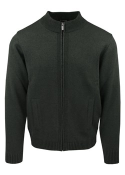 Rozpinany Sweter na Zamek - Lasota - Oliwkowy, z Kieszeniami SWLSTArobertOLIWKA ze sklepu JegoSzafa.pl w kategorii Swetry męskie - zdjęcie 185781114