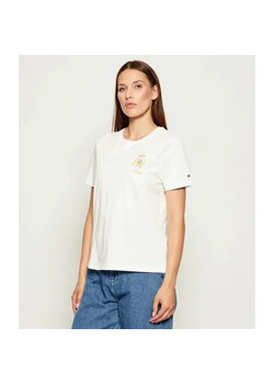 Tommy Hilfiger T-shirt | Regular Fit ze sklepu Gomez Fashion Store w kategorii Bluzki damskie - zdjęcie 185781472