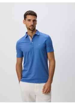 Reserved - Koszulka polo regular fit - niebieski ze sklepu Reserved w kategorii T-shirty męskie - zdjęcie 185783894