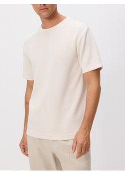 Reserved - T-shirt regular z modalem - beżowy - id: 505EX-08X - marki Reserved - 185784011 Reserved - T-shirt regular z modalem - beżowy ze sklepu Reserved w kategorii T-shirty męskie - zdjęcie 185784011